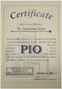 Certificate PIO